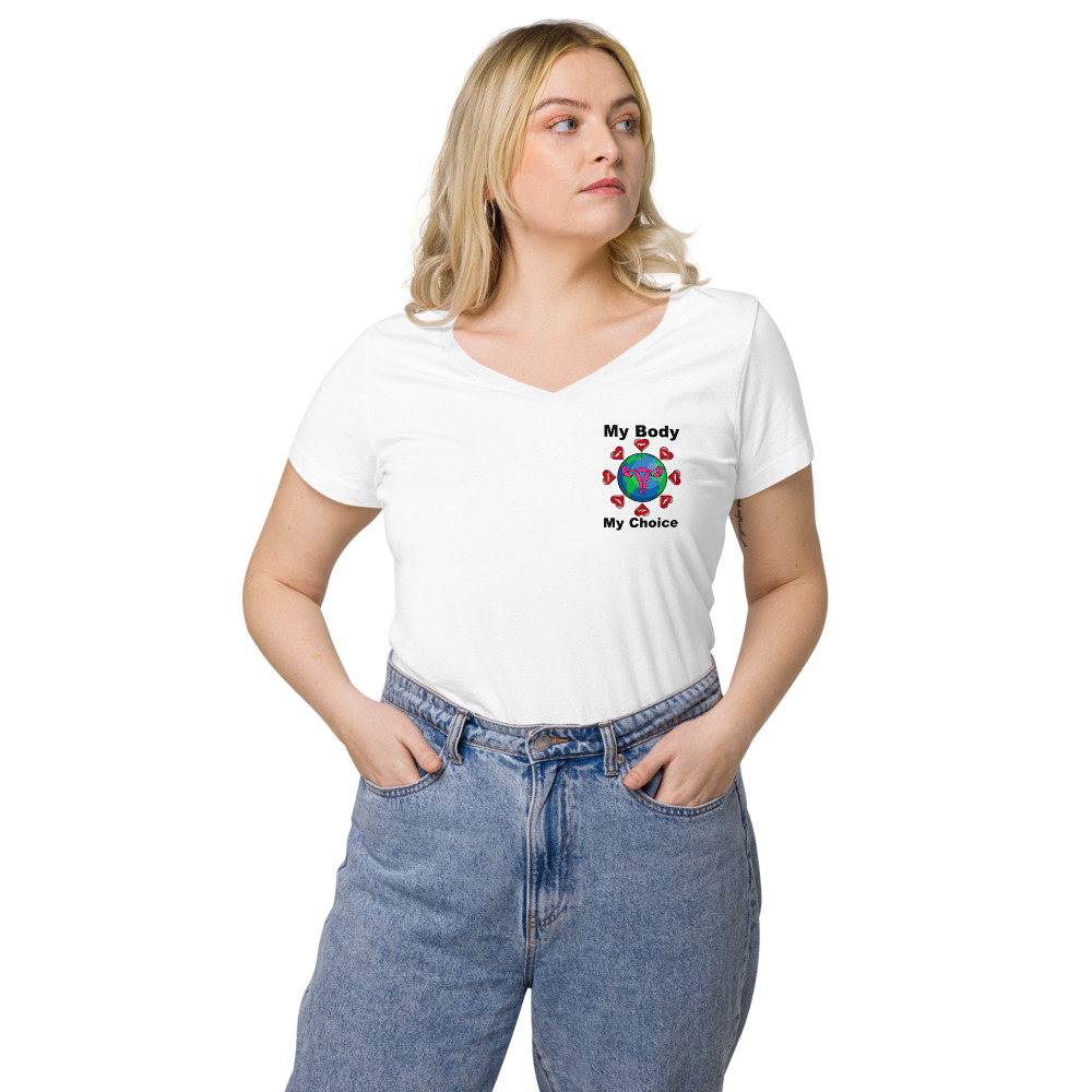 Women’s fitted v-neck t-shirt